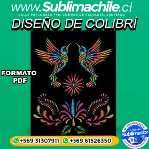 Diseño de 2 Colibrís para Sublimar - PDF