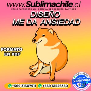 Diseño de Me da Ansiedad para Sublimar Editable en CDR - PDF