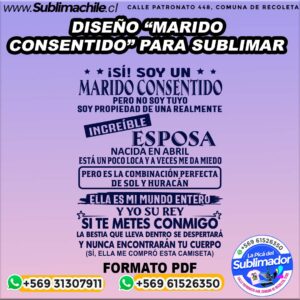 Diseño marido consentido para sublimar - PDF
