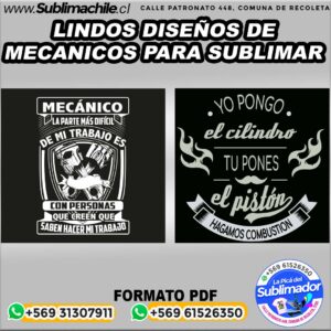 2 Diseños de mecánicos para sublimar - PDF