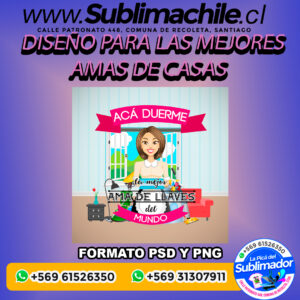 Un diseño para las amas de casas para sublimar cojines - PSD Y PNG