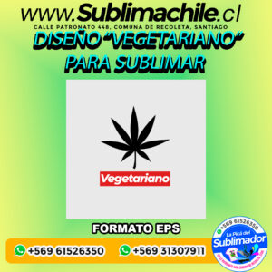 Un diseño "vegetariano" para sublimar - EPS