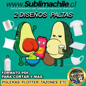 2 Diseños de Paltas para Sublimar - PDF Editable en CDR
