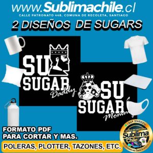 2 Diseños de Sugar para Sublimar Editable en CDR - PDF