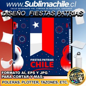 Diseño de Fiestas Patrias Editable en CDR para Sublimar - EPS, JPG Y AI