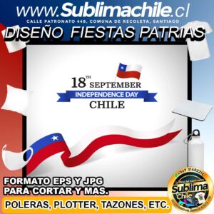 Diseño de Fiestas Patrias Editable para Sublimar - EPS y JPG