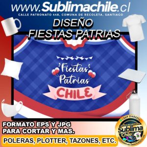 Diseño de Fiestas Patrias Editable para Sublimar - JPG y EPS