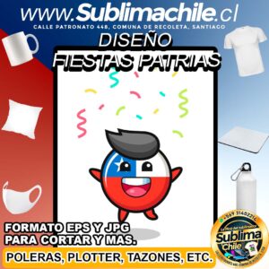 Diseño de Fiestas Patrias para Sublimar - EPS y JPG