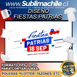 Diseño de Fiestas Patrias para Sublimar Editable en CDR - EPS y JPG