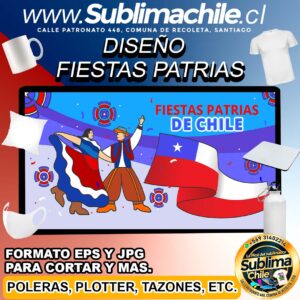 Diseño de Fiestas Patrias para Sublimar - JPG y EPS