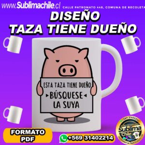 Diseño de Mi Taza para Sublimar en Tazones Editable en CDR - PDF