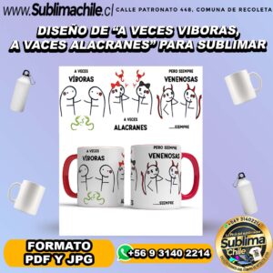Diseño de a veces víboras a veces alacranes para sublimar - PDF Y JPG