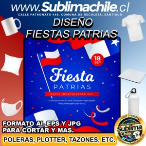 Diseño de las Fiestas Patrias Editable en CDR para Sublimar - JPG, AI y EPS