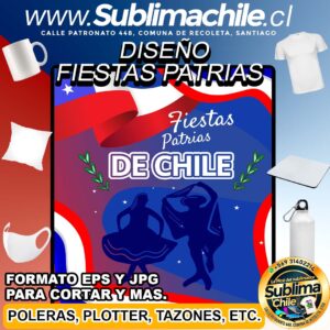 Diseño de las Fiestas Patrias Editable en CDR para Sublimar - JPG y EPS
