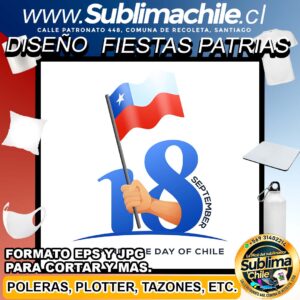 Diseño de las Fiestas Patrias editable en CDR para Sublimar - JPG y EPS