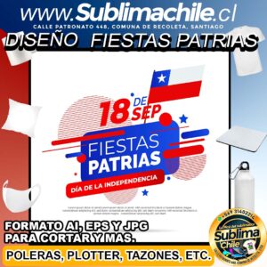 Diseño de las Fiestas Patrias para Sublimar y Editar en CDR - AI, JPG y EPS