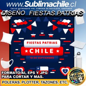Diseño de las Fiestas Patrias para Sublimar y Editar en CDR - EPS, AI y JPG