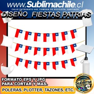 Diseño de las Fiestas Patrias para Sublimar y Editar en CDR - JPG y EPS