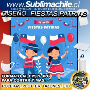 Diseño de las Fiestas Patrias para Sublimar y Editar en CDR - JPG, AI Y EPS