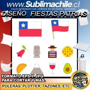 10 Diseños de las Fiestas Patrias para Sublimar y se Edita en CDR - EPS y JPG