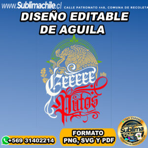 Diseño editable de águila para sublimar - PNG, SVG, PDF