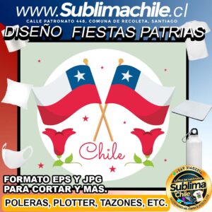 Diseño editable en CDR de las Fiestas Patrias para Sublimar - EPS y JPG