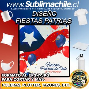 Diseños de las Fiestas Patrias para Sublimar editable en CDR - AI, EPS y JPG