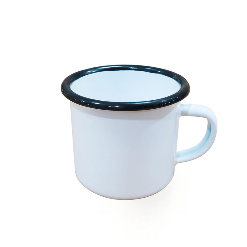 Tazon Lechero metalico blanco 350ml - Imagen 2