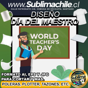 Diseño Editable de Feliz Día del Maestro - EPS, AI y JPG