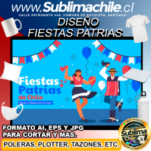 Diseño Fiestas Patrias para Sublimar Editable - EPS, AI y JPG