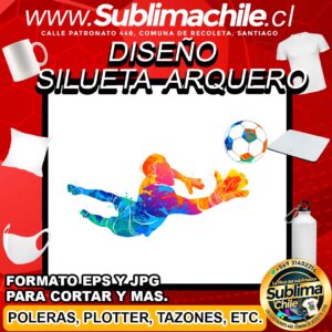 Diseño Silueta de un Arquero para Sublimar - JPG y EPS