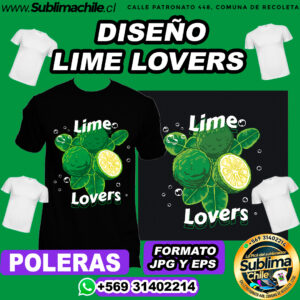 Diseño de Amo las Limas para Sublimar - JPG y EPS