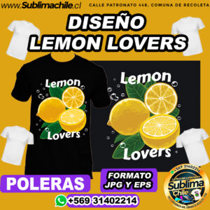 Diseño de Amo los Limones para Sublimar - EPS y JPG