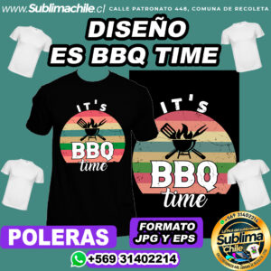 Diseño de Asado para Sublimar Poleras - JPG y EPS