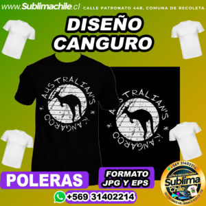 Diseño de Canguros Australiano para Sublimar Poleras - EPS y JPG