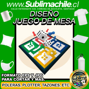 Diseño de Juego de Mesa para Sublimar - AI, JPG y EPS