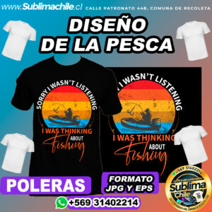 Diseño de la Pesca para Sublimar - JPG y EPS