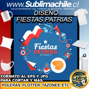 Diseño de las Fiestas Patrias para Sublimar Editable - AI, JPG y EPS