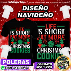 Diseño Navideño para Sublimar Poleras - EPS y JPG