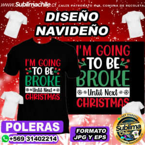 Diseño Navideño para Sublimar Poleras - EPS y JPG