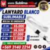 Lanyard Sublimable 2.5 cm de ancho