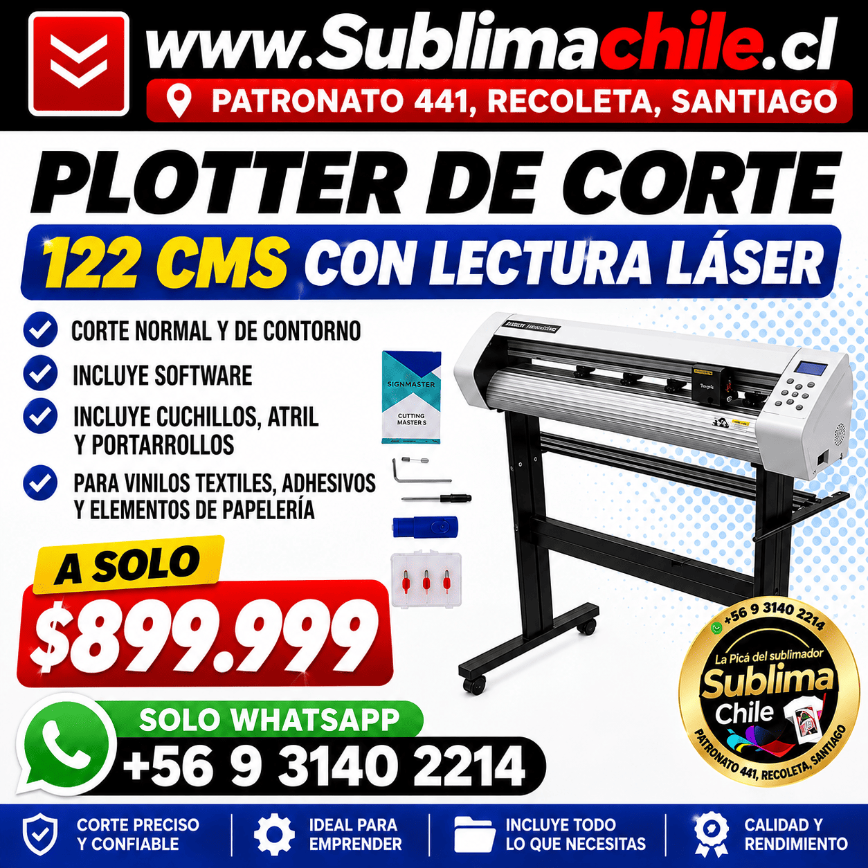 Plotter de Corte Teneth T48A 122cms 1 Plotter de Corte Teneth T48A 122cms