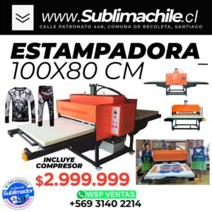 Máquina Sublimadora 100x80cm