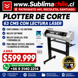 Plotter de Corte 63 cm con lector láser