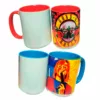 Tazones sublimables de Colores 11 Oz con Cuchara - 36 unidades