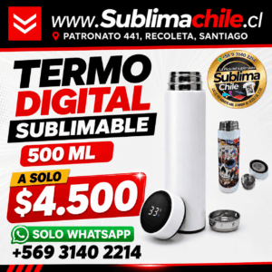 Termo digital sublimable 500ml
