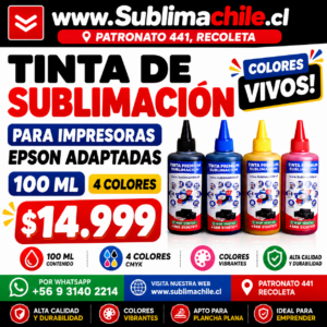 Tinta de Sublimación 100ml
