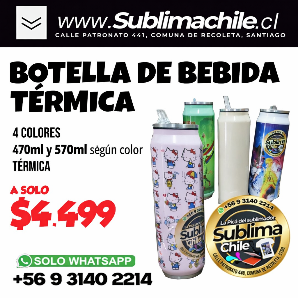Lata de Bebida Térmica 1 Lata de Bebida Térmica