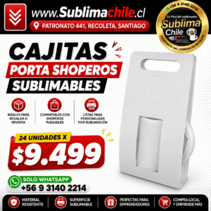 Porta Shoperos Sublimables - Pack 24 Unidades