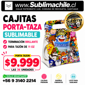 Caja Portatazas Sublimable